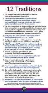 slaa promises|12 traditions of slaa.